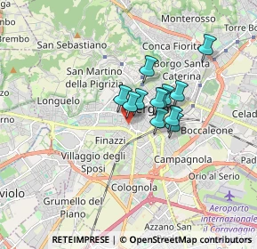 Mappa Via Carlo Ceresa, 24128 Bergamo BG, Italia (1.0475)