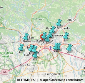 Mappa Via Carlo Ceresa, 24128 Bergamo BG, Italia (5.79929)