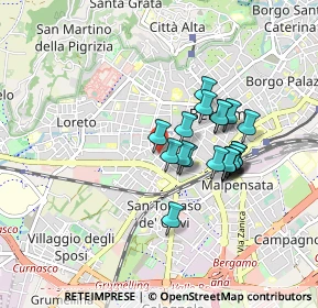 Mappa Via Carlo Ceresa, 24128 Bergamo BG, Italia (0.6815)