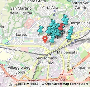 Mappa Via Carlo Ceresa, 24128 Bergamo BG, Italia (0.6265)
