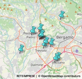Mappa Via Galileo Galilei, 24035 Curno BG, Italia (2.46417)