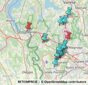 Mappa Viale XXV Aprile, 21019 Somma Lombardo VA, Italia (7.454)