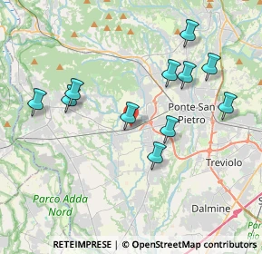 Mappa Via Largo Cascine, 24030 Terno D'isola BG, Italia (3.81909)