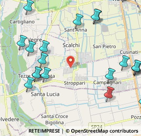 Mappa Via Francesco Crispi, 36056 Tezze sul Brenta VI, Italia (2.8005)