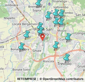 Mappa Via Monti, 24036 Ponte San Pietro BG, Italia (1.94154)