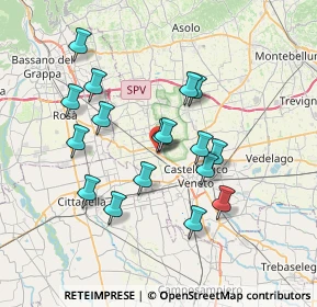 Mappa Via Papa Sarto, 31039 Castello di Godego TV, Italia (6.47294)