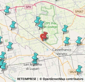 Mappa Via Papa Sarto, 31039 Castello di Godego TV, Italia (6.381)