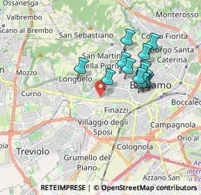 Mappa Via Gregor Mendel, 24128 Bergamo BG, Italia (1.49769)