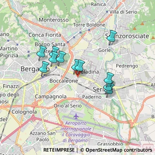 Mappa Via Alessio Amighetti, 24125 Bergamo BG, Italia (1.55182)