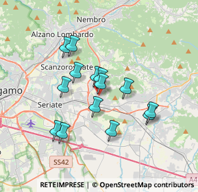 Mappa Via Mazzini Giuseppe, 24061 Albano Sant'Alessandro BG, Italia (2.90429)