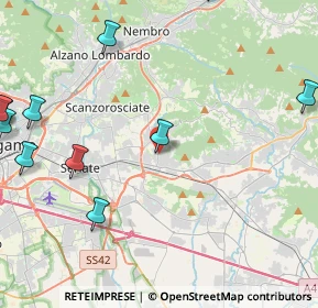 Mappa Via Mazzini Giuseppe, 24061 Albano Sant'Alessandro BG, Italia (6.09273)