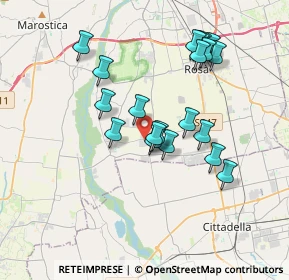 Mappa 36056 Baracche VI, Italia (3.3395)