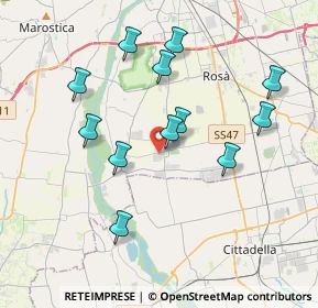 Mappa 36056 Baracche VI, Italia (3.6475)