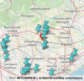 Mappa Via Case Rosse, 31050 Vedelago TV, Italia (19.9865)