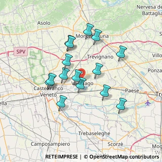 Mappa Via Paris Bordone, 31044 Vedelago TV, Italia (6.27867)