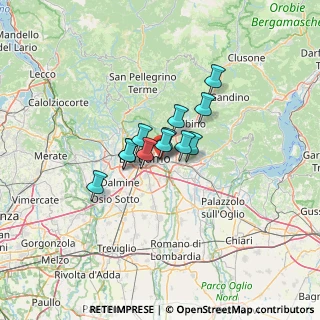 Mappa Via Passo del Vivione, 24125 Bergamo BG, Italia (7.28917)