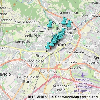 Mappa Via San Bernardino, 24122 Bergamo BG, Italia (0.95308)