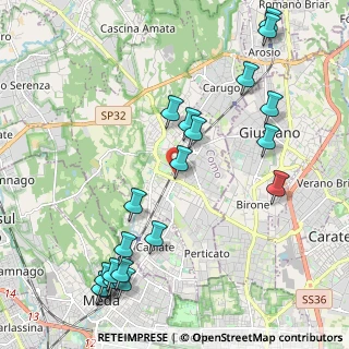Mappa Via Monsignor G. Colombo, 22066 Mariano Comense CO, Italia (2.539)