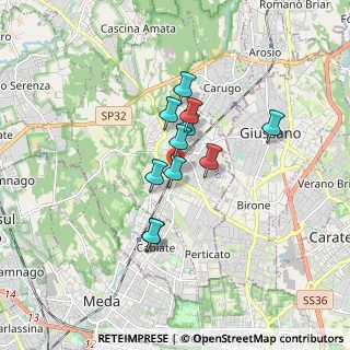 Mappa Via Monsignor G. Colombo, 22066 Mariano Comense CO, Italia (1.20636)