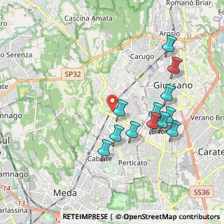 Mappa Via Monsignor G. Colombo, 22066 Mariano Comense CO, Italia (1.8725)