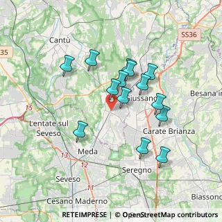 Mappa Via Monsignor G. Colombo, 22066 Mariano Comense CO, Italia (3.07286)