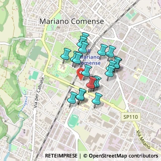 Mappa Via Monsignor G. Colombo, 22066 Mariano Comense CO, Italia (0.32)