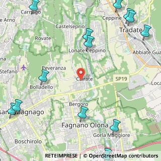 Mappa Via Corridoni Filippo, 21050 Cairate VA, Italia (3.38308)