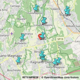 Mappa Via Corridoni Filippo, 21050 Cairate VA, Italia (2.53667)