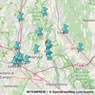 Mappa Via Corridoni Filippo, 21050 Cairate VA, Italia (4.484)