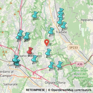 Mappa Via Corridoni Filippo, 21050 Cairate VA, Italia (4.745)