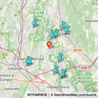 Mappa Via Corridoni Filippo, 21050 Cairate VA, Italia (4.03545)