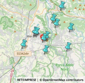 Mappa Via della Vigna Chiusa, 23899 Robbiate LC, Italia (2.97083)