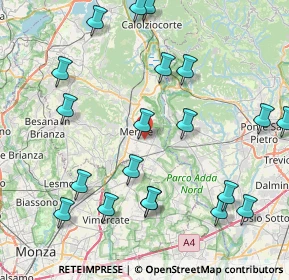 Mappa Via Achille Grandi, 23807 Merate LC, Italia (9.7075)