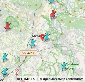 Mappa Via Achille Grandi, 23807 Merate LC, Italia (6.74)