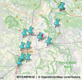 Mappa Via Achille Grandi, 23807 Merate LC, Italia (4.08917)