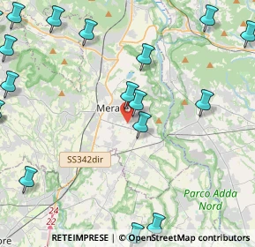 Mappa Via Achille Grandi, 23807 Merate LC, Italia (6.512)