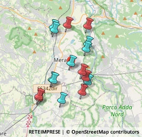 Mappa Via Achille Grandi, 23807 Merate LC, Italia (3.28313)