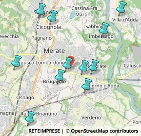 Mappa Via Achille Grandi, 23807 Merate LC, Italia (2.20091)