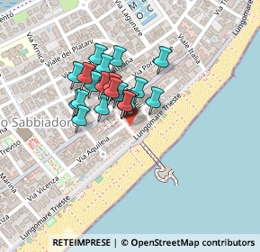 Mappa VIA UDINE ANGOLO VIA PIAZZA FONTANA, 33054 Lignano Sabbiadoro UD, Italia (0.149)