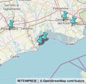 Mappa VIA UDINE ANGOLO VIA PIAZZA FONTANA, 33054 Lignano Sabbiadoro UD, Italia (32.19467)