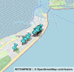 Mappa VIA UDINE ANGOLO VIA PIAZZA FONTANA, 33054 Lignano Sabbiadoro UD, Italia (0.41857)