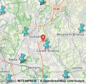 Mappa Via IV Novembre, 20843 Verano Brianza MB, Italia (6.61385)