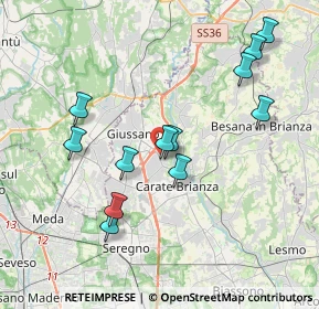 Mappa Via IV Novembre, 20843 Verano Brianza MB, Italia (3.79583)