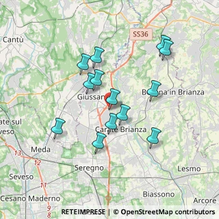 Mappa Via IV Novembre, 20843 Verano Brianza MB, Italia (3.22846)