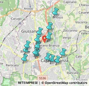 Mappa Via IV Novembre, 20843 Verano Brianza MB, Italia (1.55933)