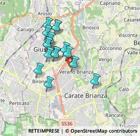 Mappa Via IV Novembre, 20843 Verano Brianza MB, Italia (1.48353)
