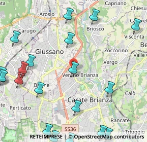 Mappa Via IV Novembre, 20843 Verano Brianza MB, Italia (3.064)