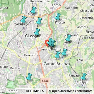Mappa Via IV Novembre, 20843 Verano Brianza MB, Italia (1.95143)