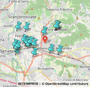 Mappa Via L. Spallanzani, 24061 Albano Sant'Alessandro BG, Italia (1.765)