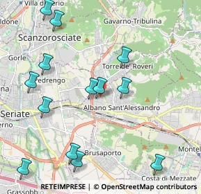 Mappa Via L. Spallanzani, 24061 Albano Sant'Alessandro BG, Italia (2.39846)